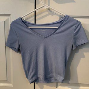 Target “Wild Fable” Cropped V Neck Tee Shirt